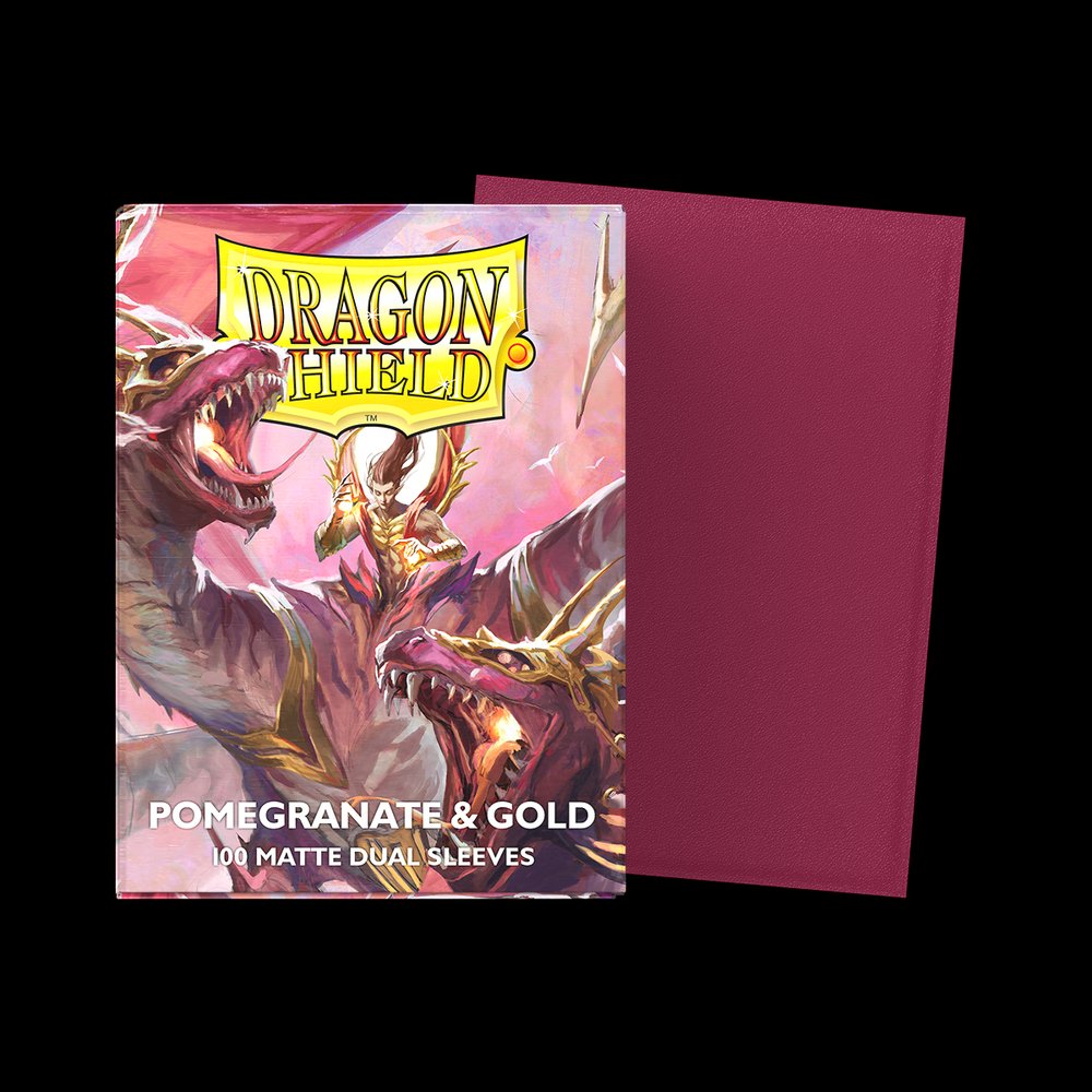 Dragon Shield Dual Pomegranate & Gold (100)